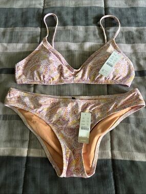 J Crew Eco Paisley Bikini size XS